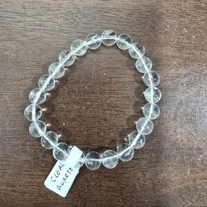 Clear Quartz Crystal Bracelet 8 mm